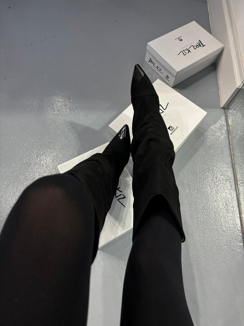 MATRIX SÜET SİYAH XL KALIP ÇİZME 🖤